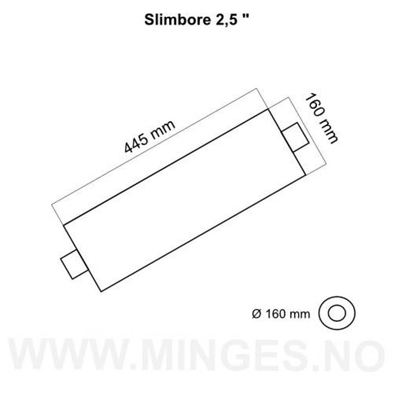 EKSOSPOTTE SLIMBORE 2,5''