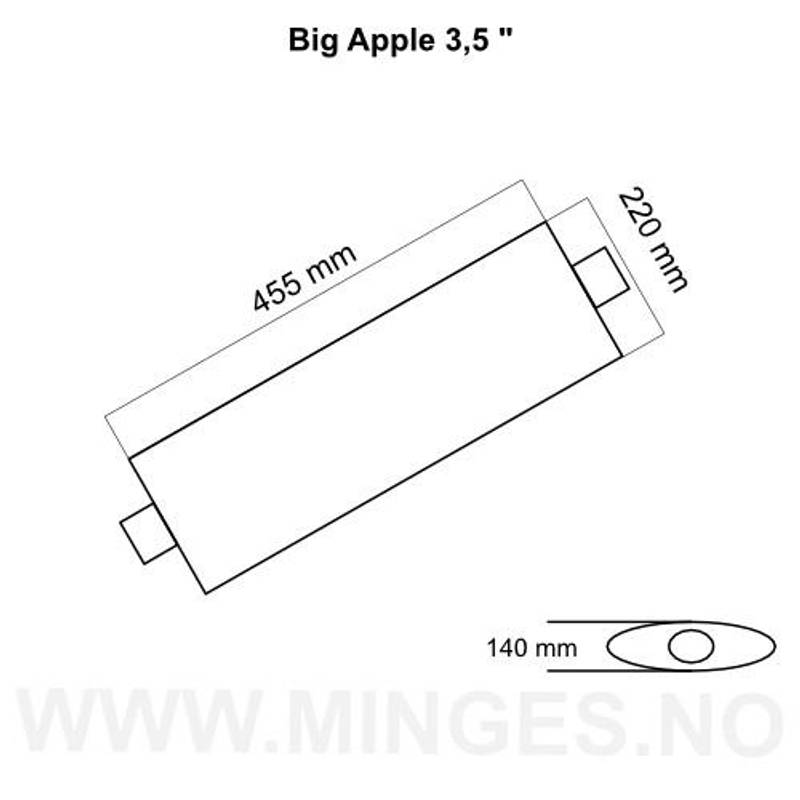 EKSOSPOTTE BIG APPLE 3,5