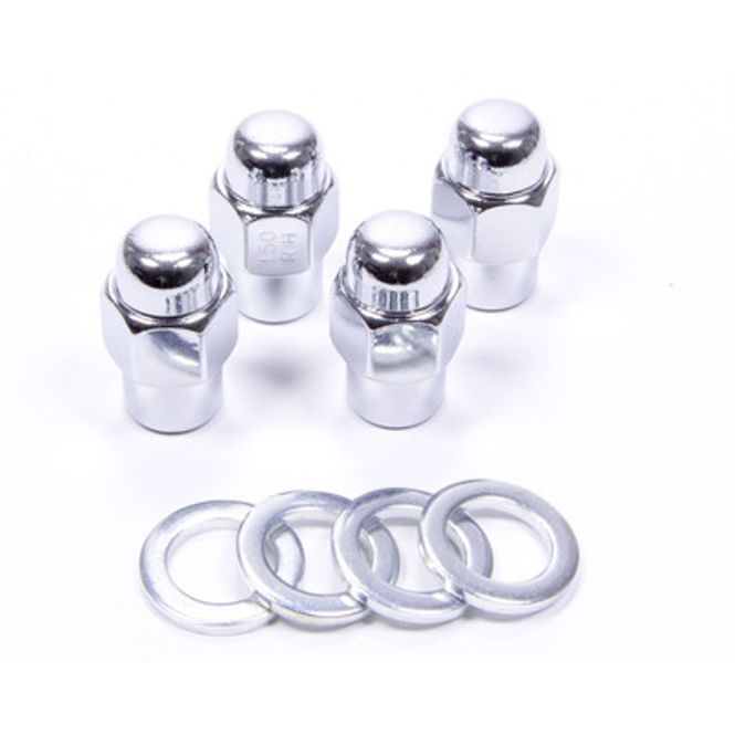 Hovedbilde HJULMUTTER 7/16'' CHROME FLAT MED SKIVE