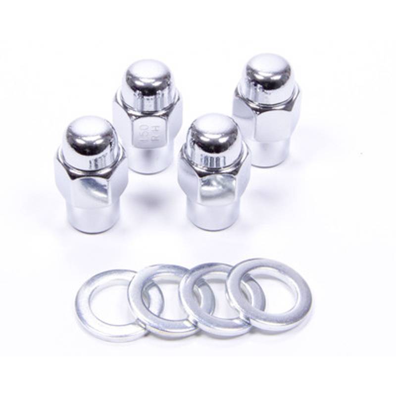 HJULMUTTER 7/16'' CHROME FLAT MED SKIVE